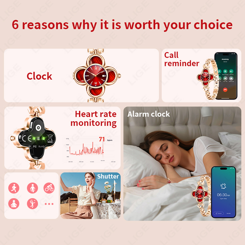 ダイヤモンドセットカラーライト高級感のある巾着式スマートウォ - Korean Luxury Lifestyle のレビューと価格
