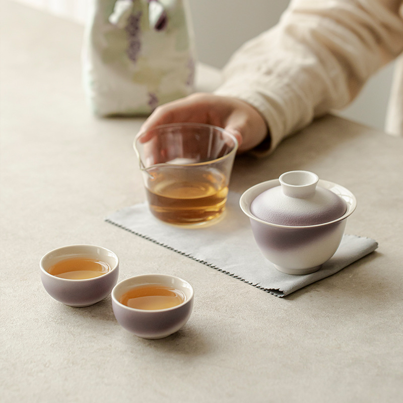 陶器製トラベルティーセット、ポット1個、カップ2個、布製収納 - Korean Tea Set のレビューと価格