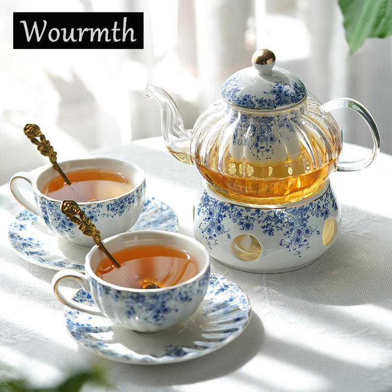 イングリッシュスタイルのアフタヌーンティーセット、フラワーテ - Korean Tea Set のレビューと価格
