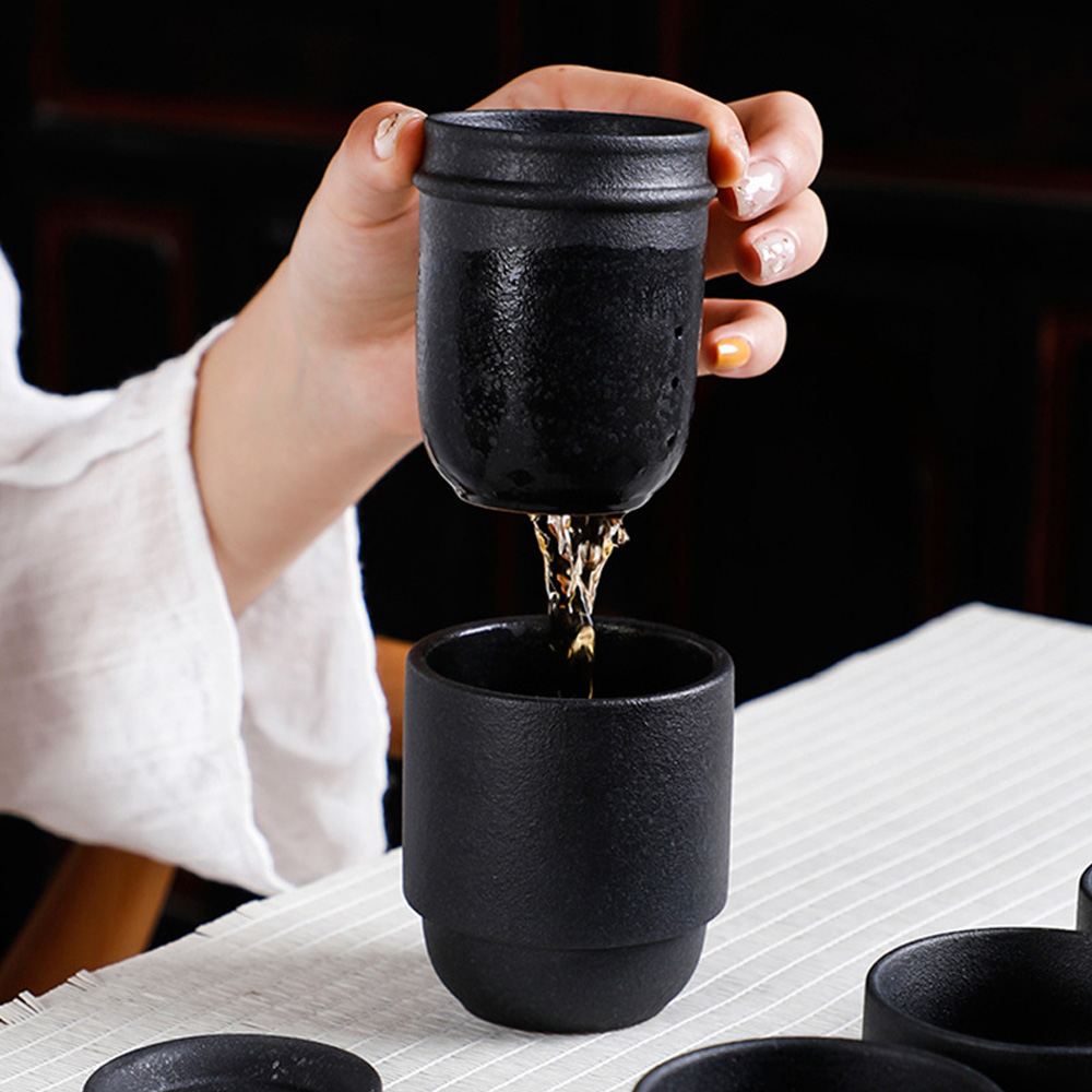 Hmlove-ブラックセラミックティーポット、ゴイワン、中国 - Korean Tea Set のレビューと価格
