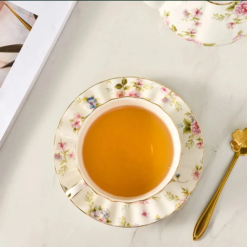 3個セット/パストラルスタイル花柄ティーセット セラミックコ - Korean Tea Set のレビューと価格